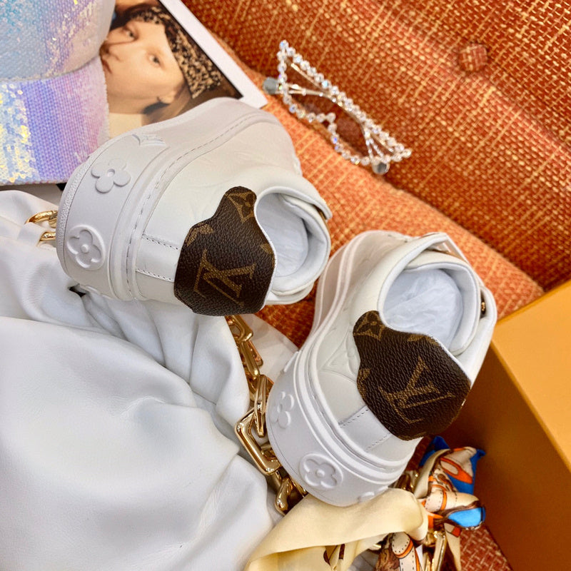Louis Vuitton luxury shoes detail shot