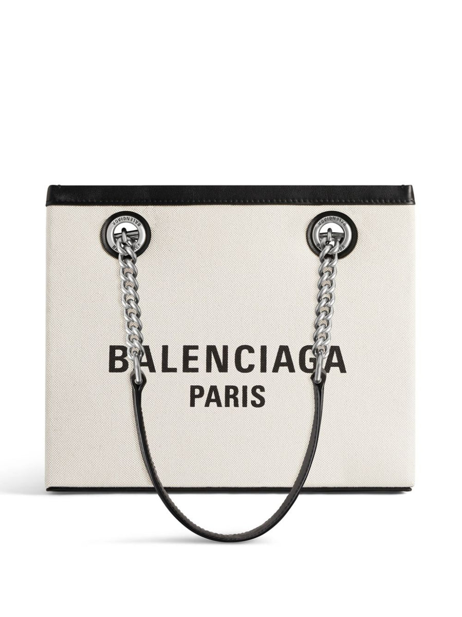 Balenciaga Bags? BALENCIAGA Mini Canvas Duty Free Tote Handbag Premium Designer Shoulder Bag