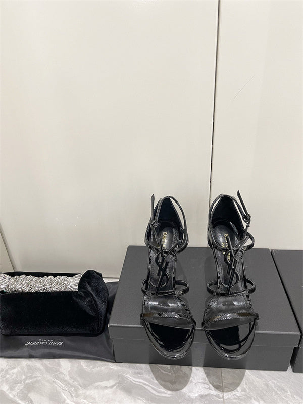 Saint Laurent luxury shoes detail shot