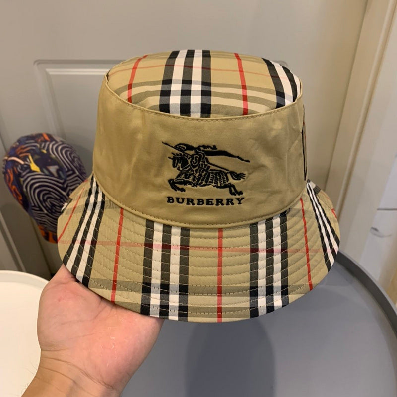 Angled view of Burberry unisex cap