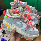 Side profile of Nike neutral cream sneakers breathable knit upper