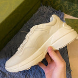 Gucci classic monochrome luxury sneakers view 4 cushioned comfort fit