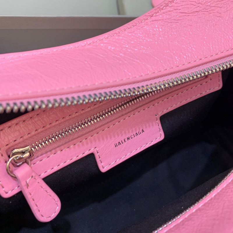 Contemporary Faux Leather Handbag - Refined Silhouette | Women's Fashion Handbag #335 - alternate angle view (image 8) of designer-inspired handbag