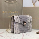 Statement Faux Leather Handbag - Modern Structured Build | Women's Statement Accessory #1786 - styled full view (image 7) of designer-inspired handbag