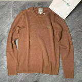 Full styled look of Lacoste luxury clothing with logo-detail design