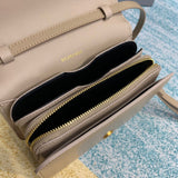 Polished Faux Leather Handbag - Modern Structured Build | Women's Statement Accessory #649 - product detail shot (image 10) of designer-inspired handbag