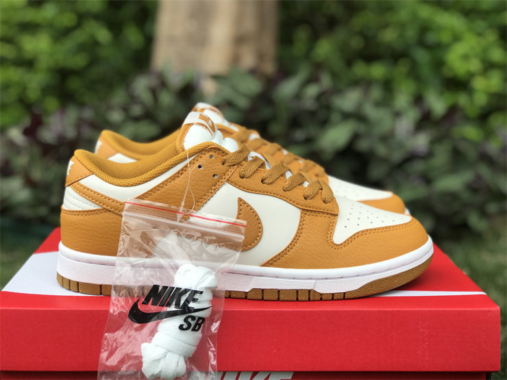Side profile of Nike clean off-white sneakers padded collar comfort