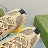 Gucci stone beige luxury sneakers view 4 classic court silhouette