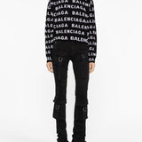 Balenciaga premium jerseys & knitwear detail and craftsmanship close-up