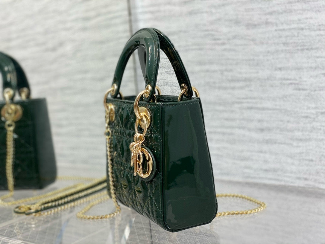 Christian Dior Mini Lady Bag detail shot – designer craftsmanship and quality