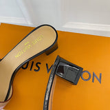 Louis Vuitton shoes Style 412 - back heel detail (alternate angle)