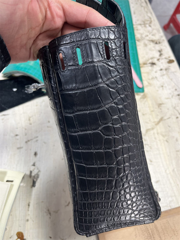 Tailored bag shown from front angle