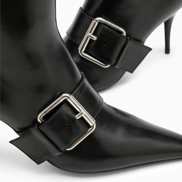 Balenciaga Shoes BALENCIAGA Knife 80 Leather Ankle Boots Luxury Lifestyle Designer Footwear