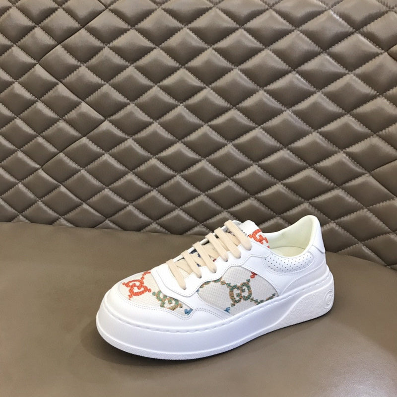Gucci crisp white luxury sneakers view 6 cushioned comfort fit