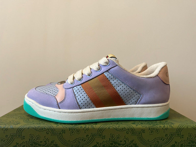 Gucci classic monochrome luxury sneakers view 6 heritage-inspired look