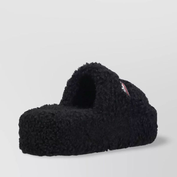 Balenciaga Shoes BALENCIAGA Furry Platform Sandals for Women Premium Designer Casual Shoes