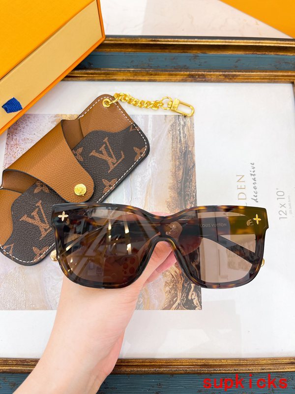 Front view of Louis Vuitton unisex sunglasses