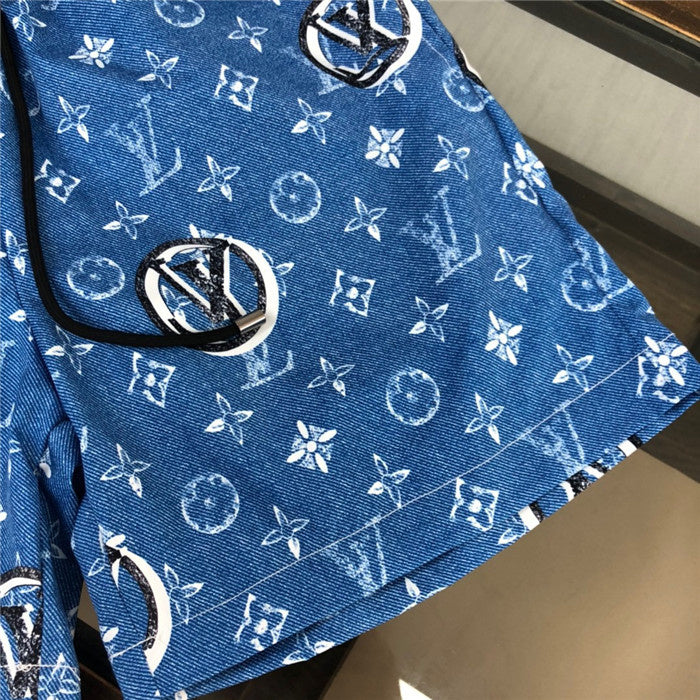 Back view of Louis Vuitton cotton t-shirt with label-forward styling