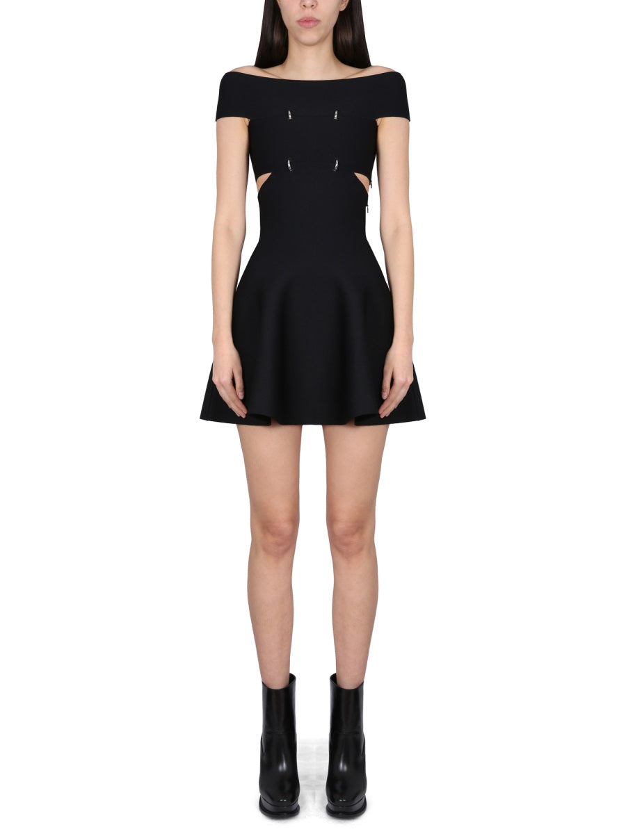 Alexander McQueen Dresses? Alexander Mcqueen Women Mini Dress With Bare Shoulders Chic Everyday Designer Dress