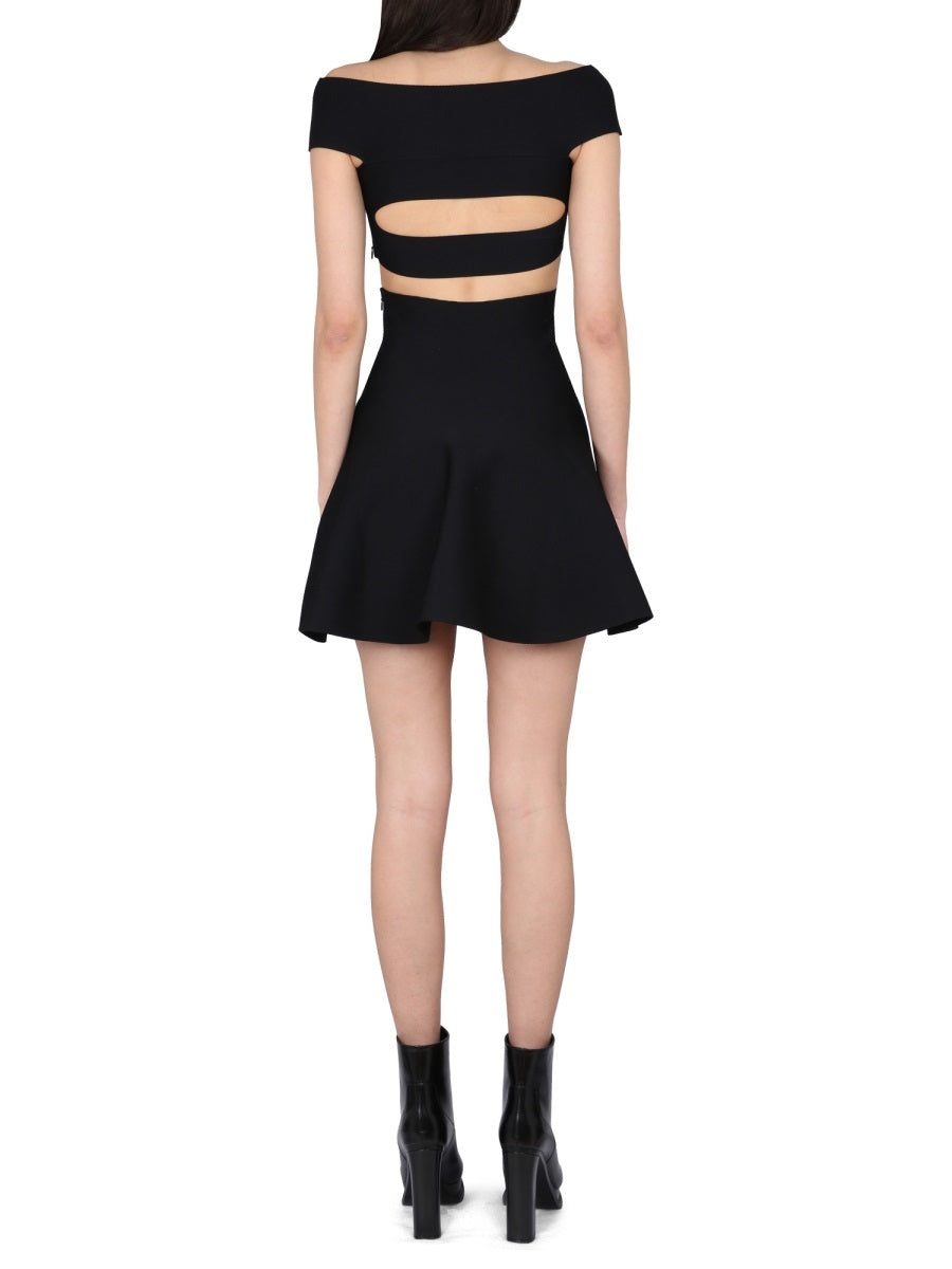 Alexander McQueen Dresses? Alexander Mcqueen Women Mini Dress With Bare Shoulders Chic Everyday Designer Dress