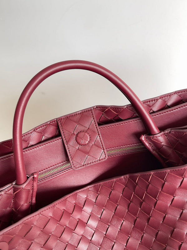 Contemporary Vegan Leather Handbag - Smooth Faux-Leather Exterior | Women's Designer-Inspired Purse #1596 - product detail shot (image 10) of designer-inspired handbag