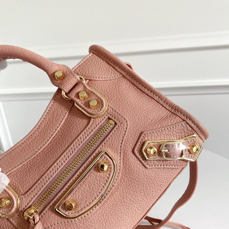 Zivas Charm Polished Finish Statement Handbag (Signature Shape & Finish) – Back View