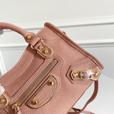 Zivas Charm Polished Finish Statement Handbag (Signature Shape & Finish) – Back View