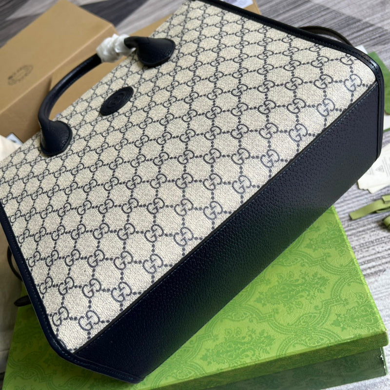 Back view of refined structured women's handbag – women's luxury handbag