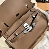 Close-up detail of modernist bag design