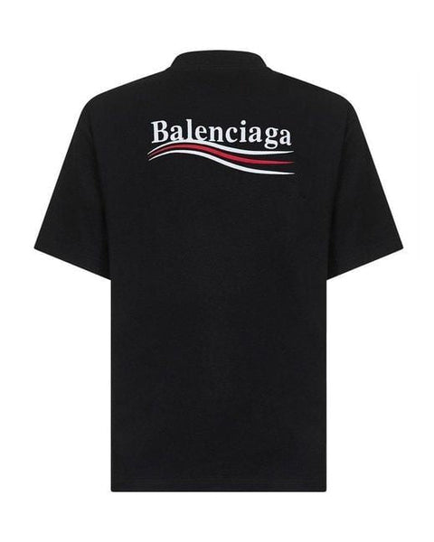 Balenciaga T-Shirts- BALENCIAGA Classic Logo T-Shirt for Men - FW25 Edition Casual Everyday Designer Tee