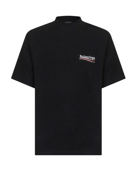 Balenciaga T-Shirts- BALENCIAGA Classic Logo T-Shirt for Men - FW25 Edition Casual Everyday Designer Tee