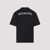 Close-up of Balenciaga t-shirts & tops hardware and fine stitching