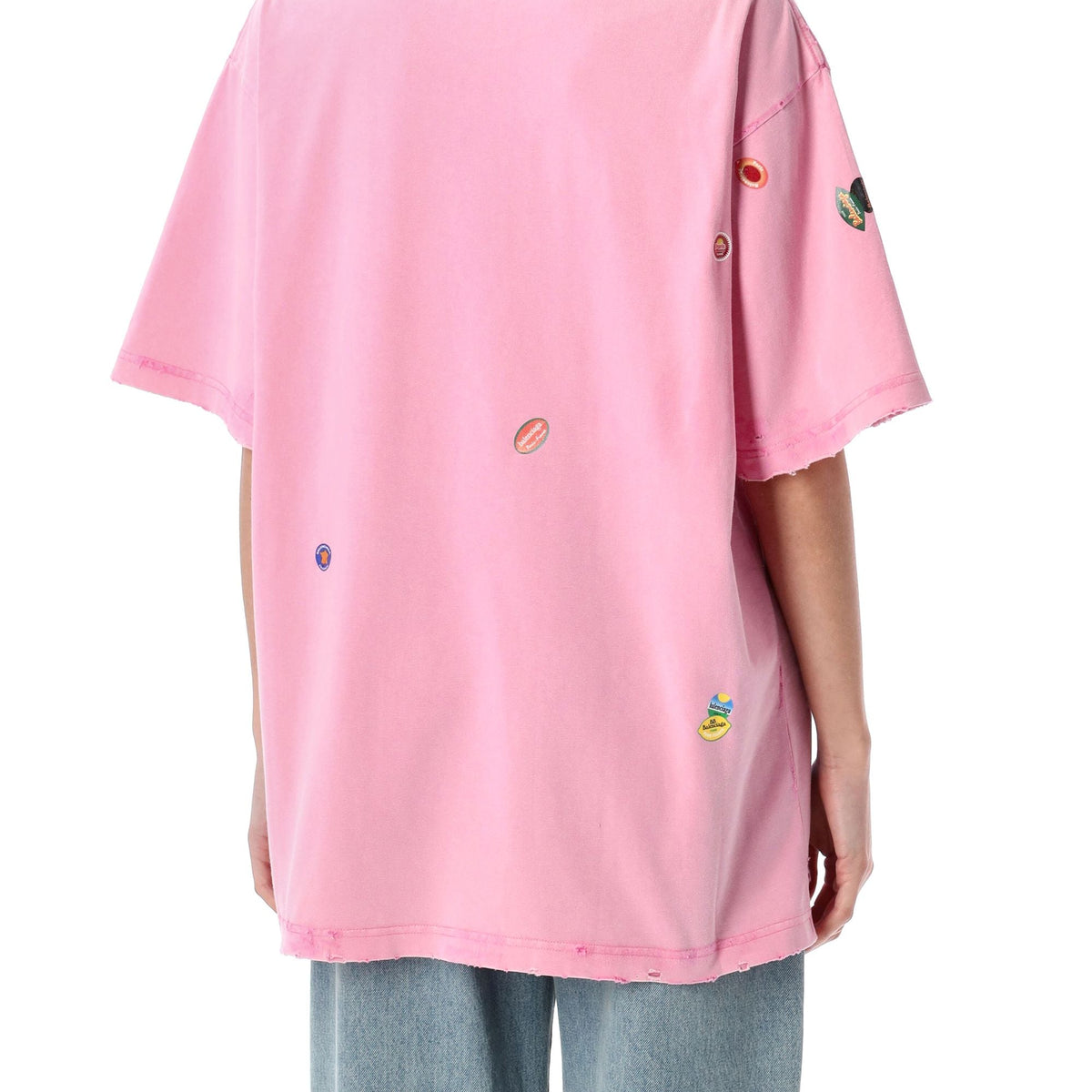 Balenciaga premium t-shirts & tops detail and craftsmanship close-up