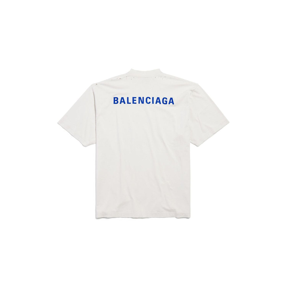 Balenciaga T-Shirts? BALENCIAGA Distressed Crew-Neck T-Shirt for Men Premium Designer Cotton T-Shirt