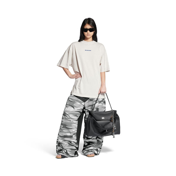 Balenciaga T-Shirts- BALENCIAGA Distressed Crew-Neck T-Shirt for Men Premium Designer Cotton T-Shirt