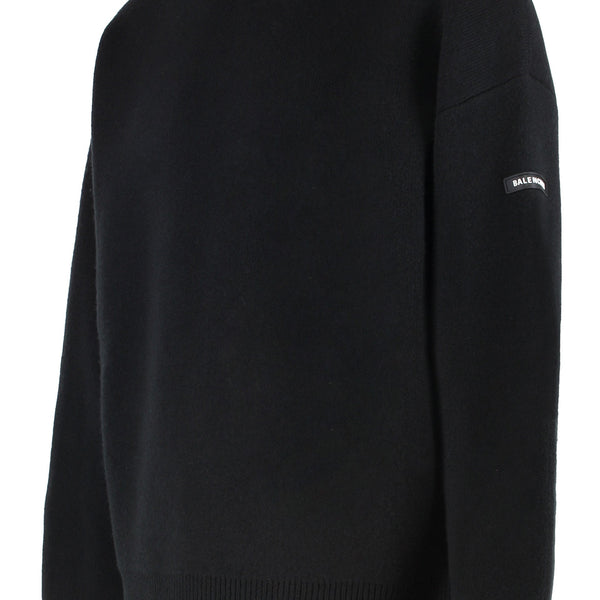 Balenciaga Sweaters- BALENCIAGA Crew-Neck Wool Sweater Luxury Designer Knit Sweater
