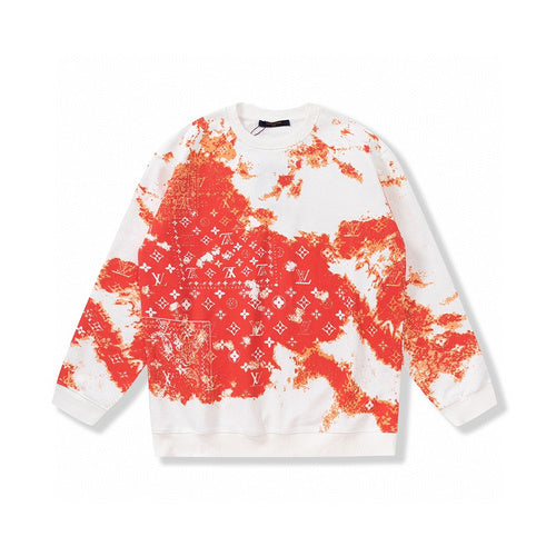 Full styled look of Louis Vuitton luxury clothing with signature branding