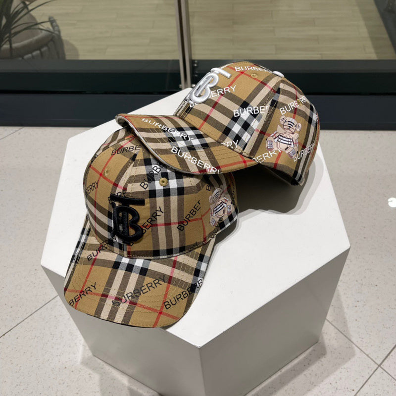 Side view of Burberry unisex cap