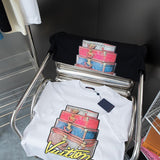 Side profile of Louis Vuitton cotton t-shirt with relaxed-fit cut