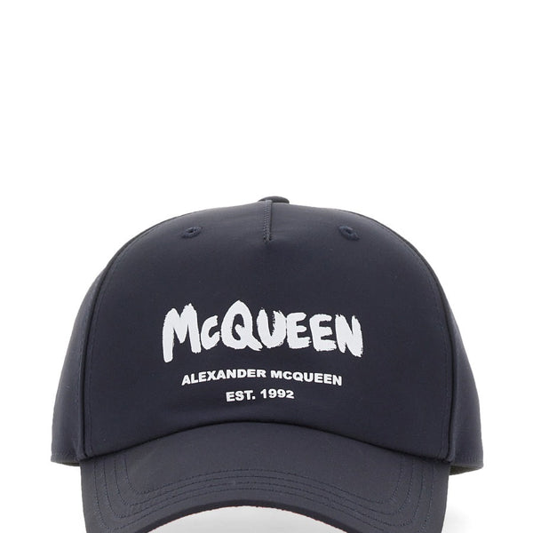 Alexander McQueen Hats? Alexander Mcqueen Men Graffiti Logo Hat Casual Everyday Designer Cap