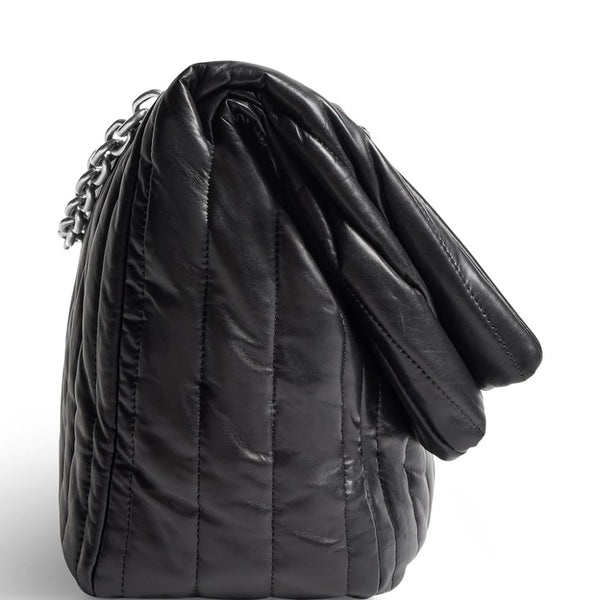 Balenciaga Bags? BALENCIAGA Medium Monaco Chain Handbag with Antique Gold Logo - 32.5 cm Luxury Designer Leather Handbag