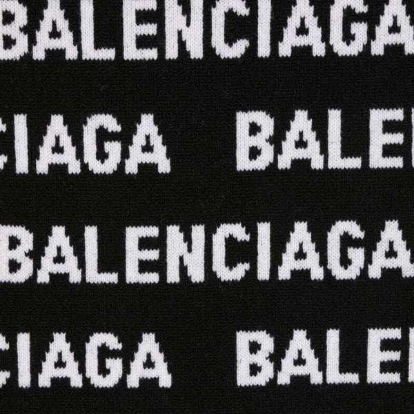 Balenciaga Scarves- BALENCIAGA Allover Logo Wool Scarf Luxury Designer Silk Scarf