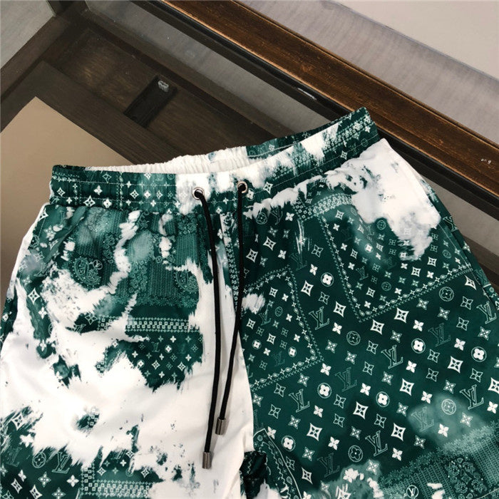 Close-up detail shot of Louis Vuitton cotton t-shirt with runway-inspired design