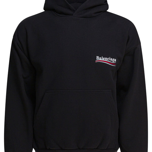Balenciaga Hoodies? BALENCIAGA Cotton Hoodie with Ribbed Edges for Men - FW25 Collection Comfortable Luxury Streetwear Hoodie