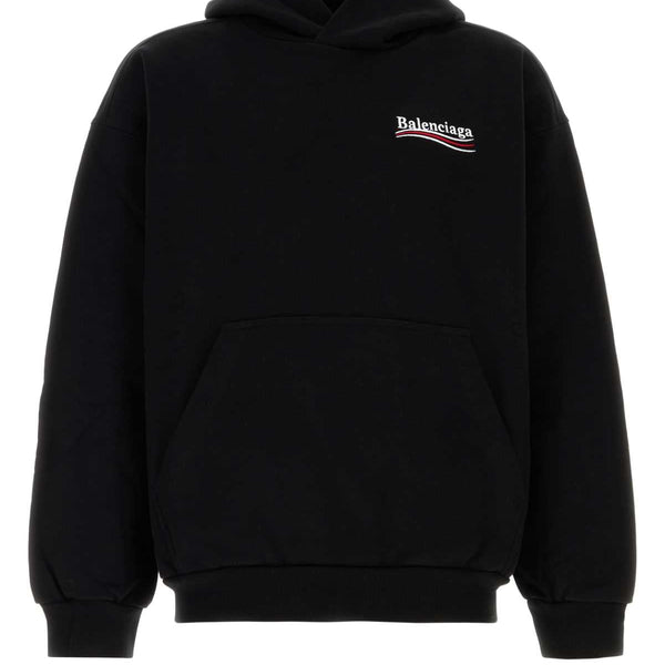 Balenciaga Hoodies? BALENCIAGA Cotton Hoodie with Ribbed Edges for Men - FW25 Collection Comfortable Luxury Streetwear Hoodie