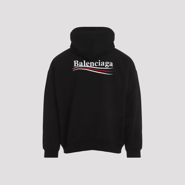 Balenciaga Hoodies- BALENCIAGA Cotton Hoodie with Ribbed Edges for Men - FW25 Collection Comfortable Luxury Streetwear Hoodie
