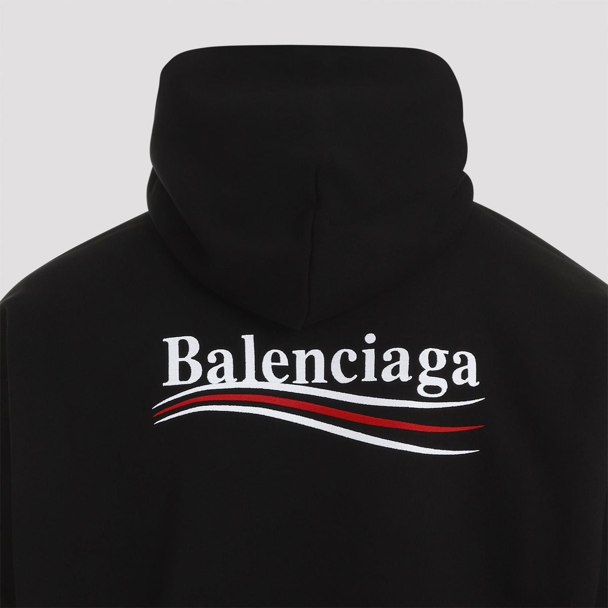 Close-up of Balenciaga jerseys & knitwear hardware and fine stitching