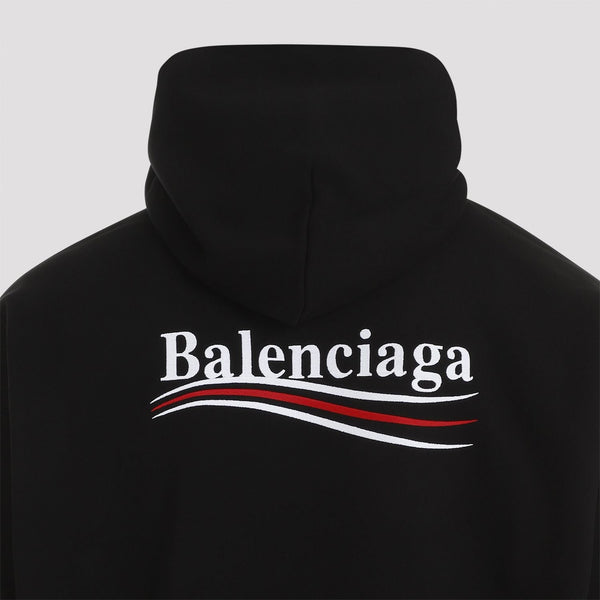 Balenciaga Hoodies- BALENCIAGA Cotton Hoodie with Ribbed Edges for Men - FW25 Collection Comfortable Luxury Streetwear Hoodie