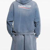 Close-up of Balenciaga jerseys & knitwear hardware and fine stitching