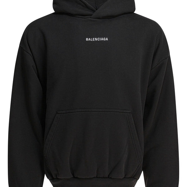 Balenciaga Hoodies- BALENCIAGA Medium Fit Cotton Hoodie Premium Designer Casual Hoodie